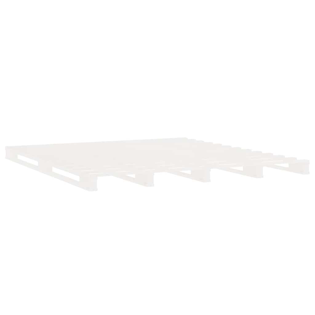 Bed Frame without Mattress White 140x190 cm Solid Wood Pine