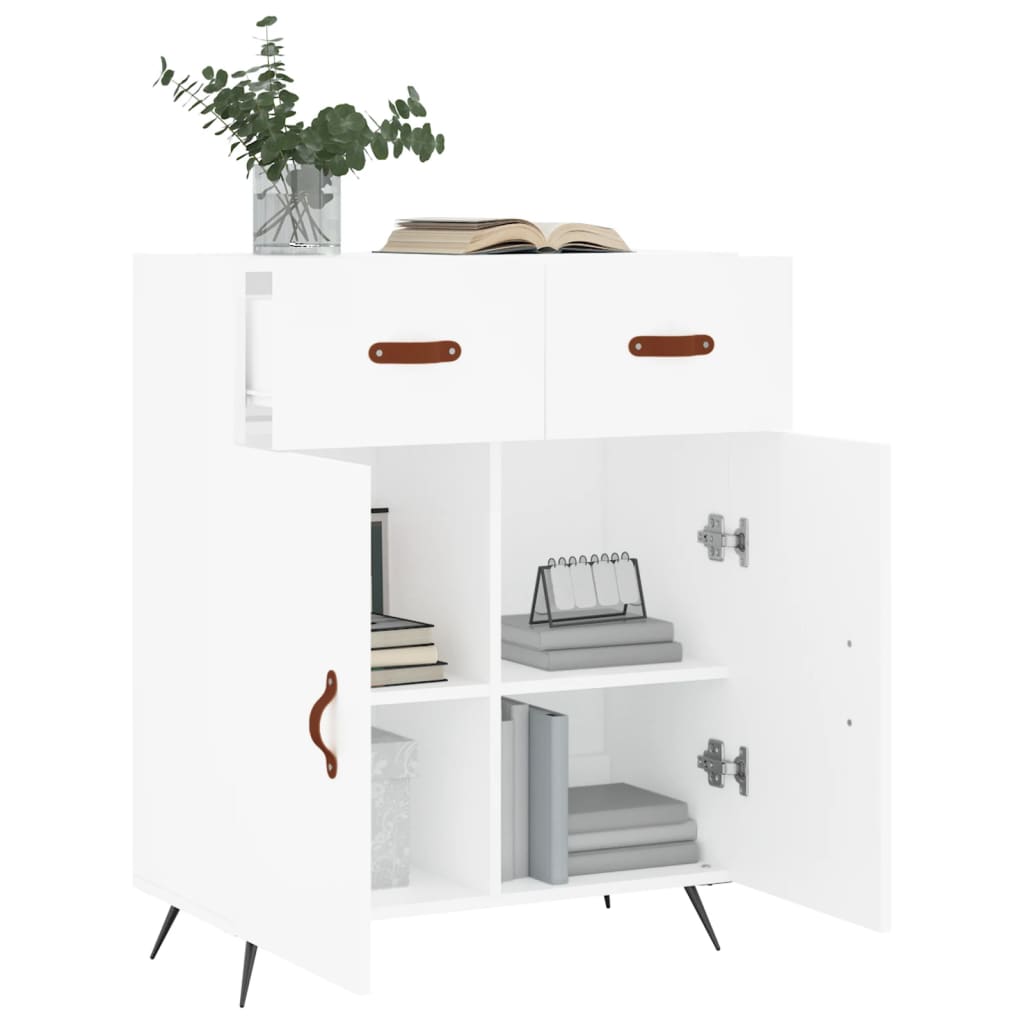 Sideboard White 69.5x34x90 cm Engineered Wood