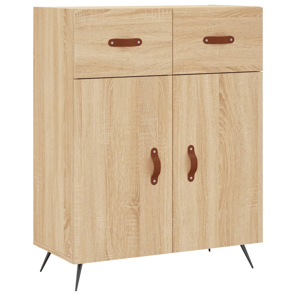 vidaXL Sideboard Sonoma Oak 69.5x34x90 cm Engineered Wood