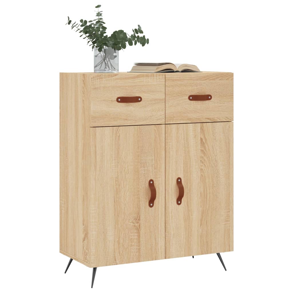 vidaXL Sideboard Sonoma Oak 69.5x34x90 cm Engineered Wood