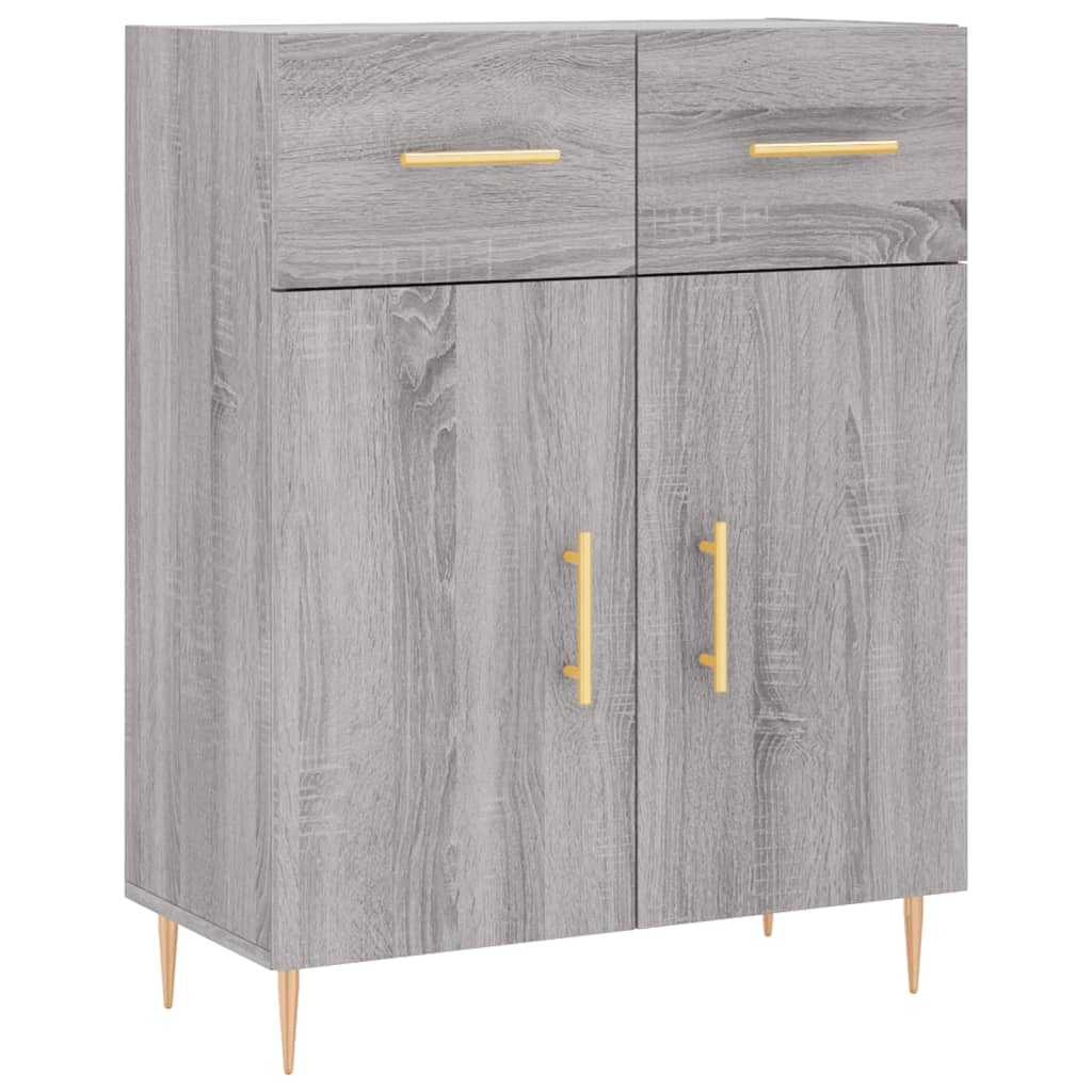 Sideboard Grey Sonoma 69.5x34x90 cm Engineered Wood