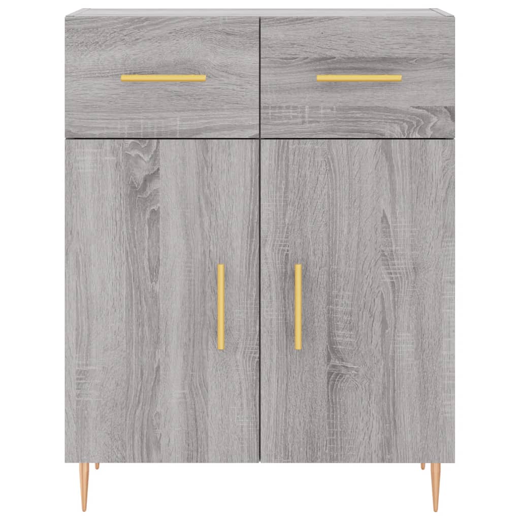 Sideboard Grey Sonoma 69.5x34x90 cm Engineered Wood
