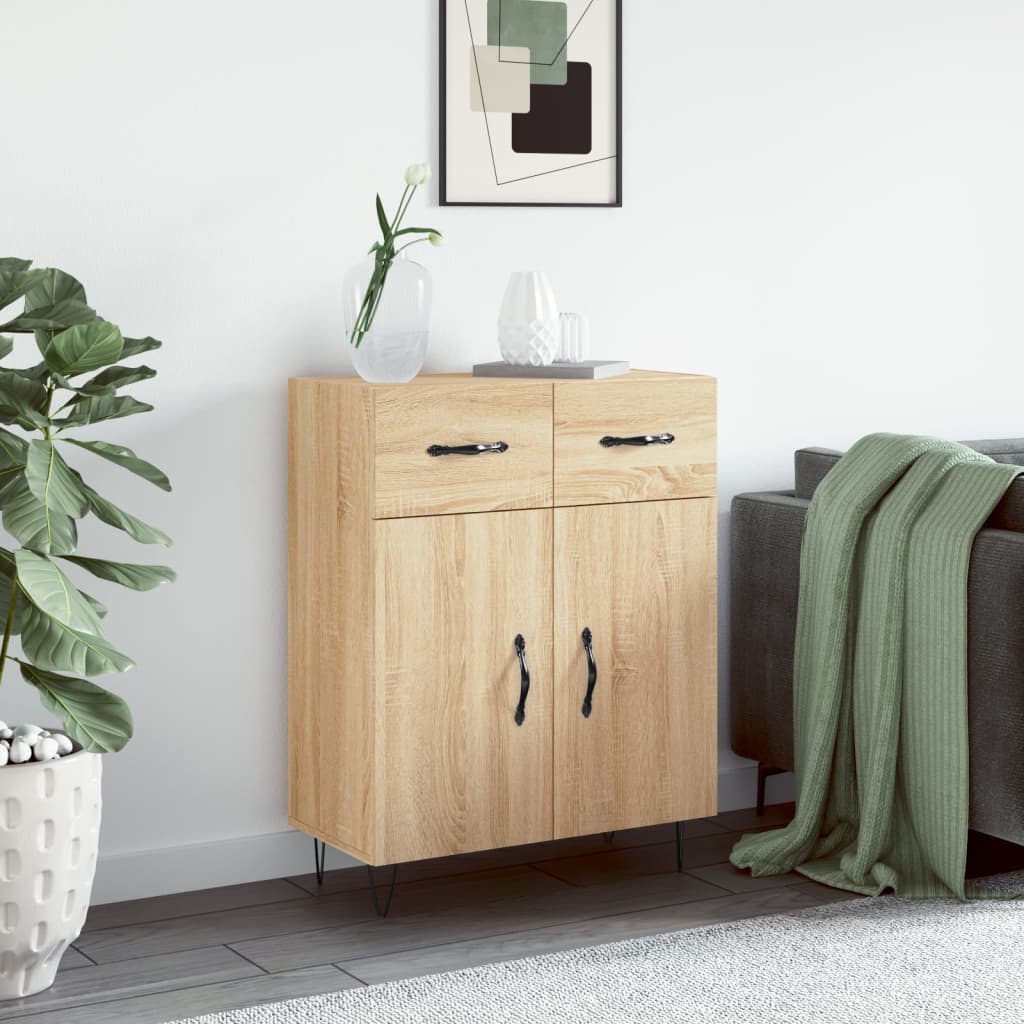 Sideboard Sonoma Oak 69.5x34x90 cm Engineered Wood