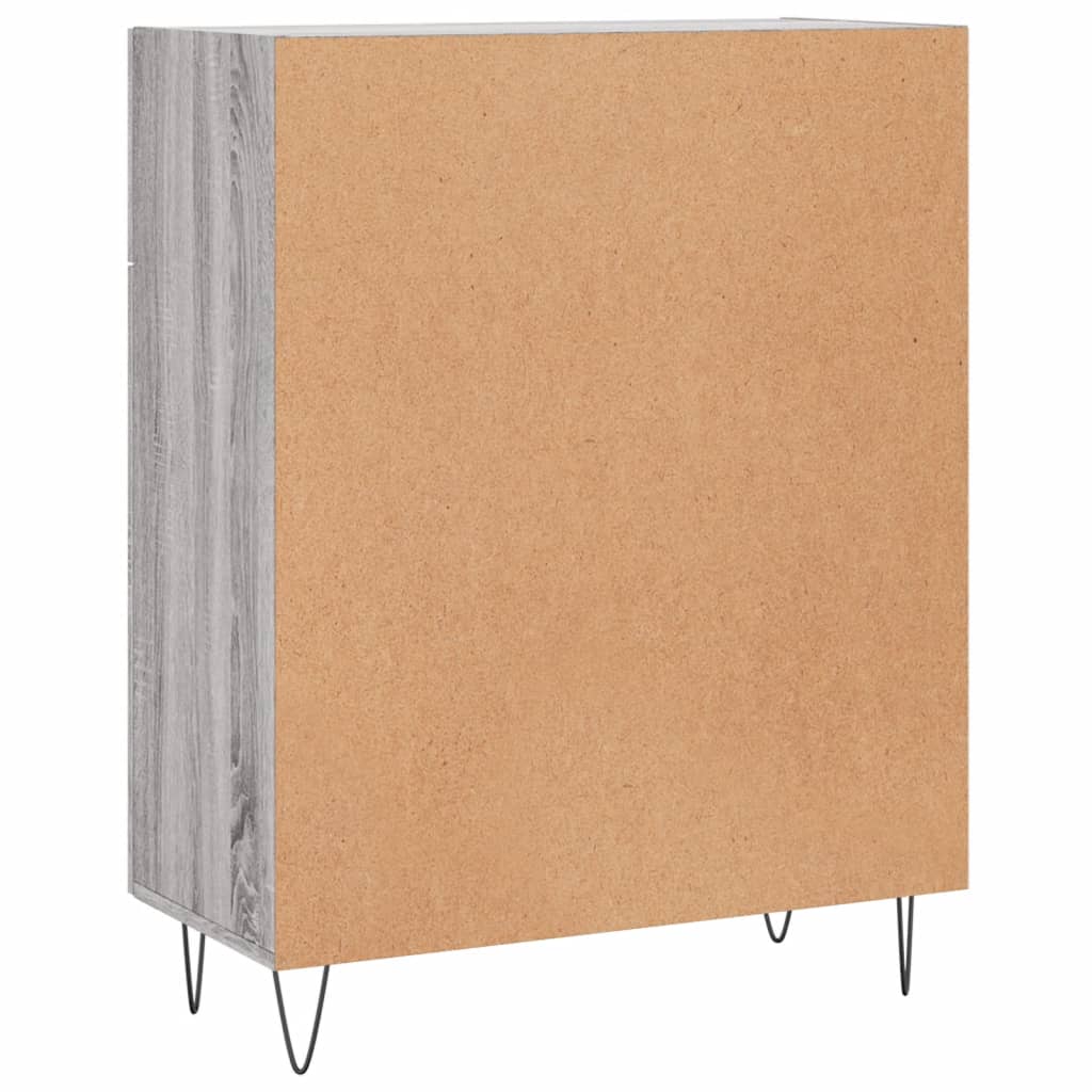 Sideboard Grey Sonoma 69.5x34x90 cm Engineered Wood