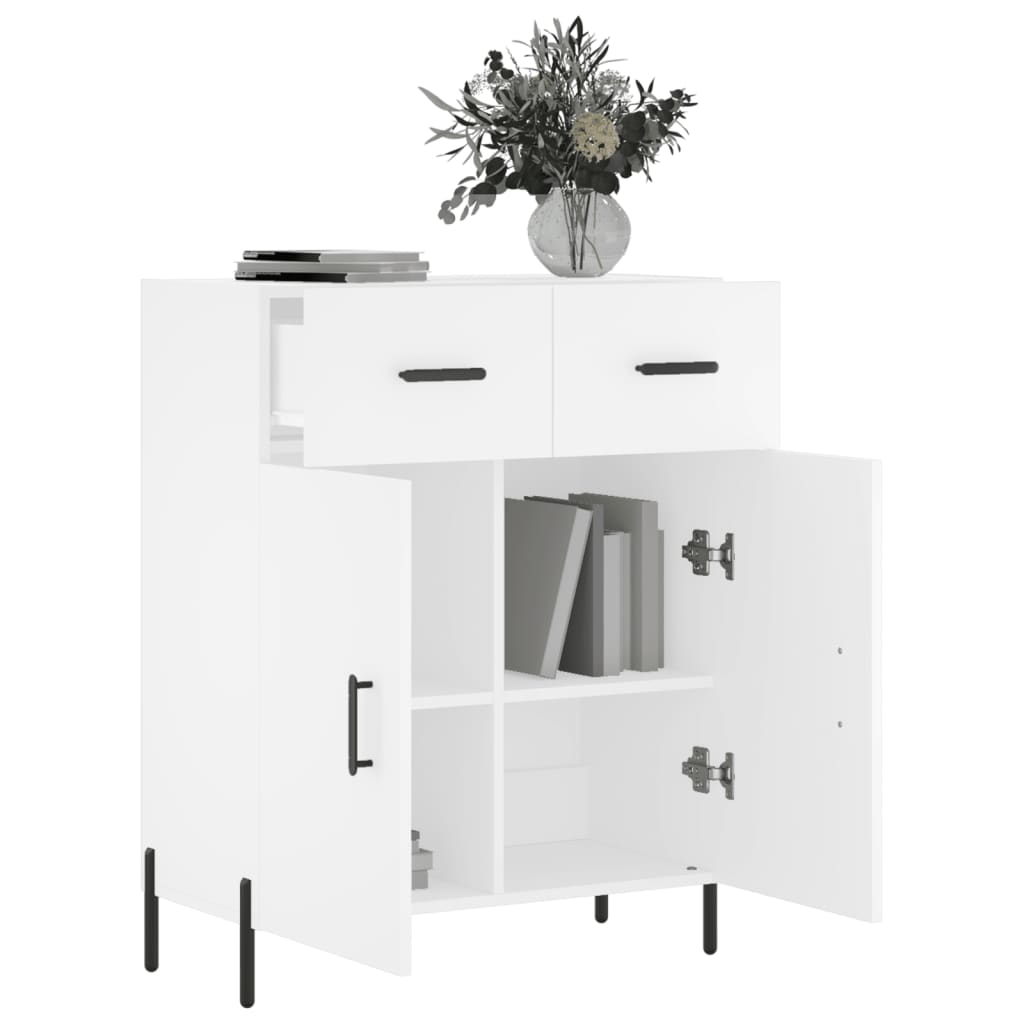 Sideboard White 69.5x34x90 cm Engineered Wood