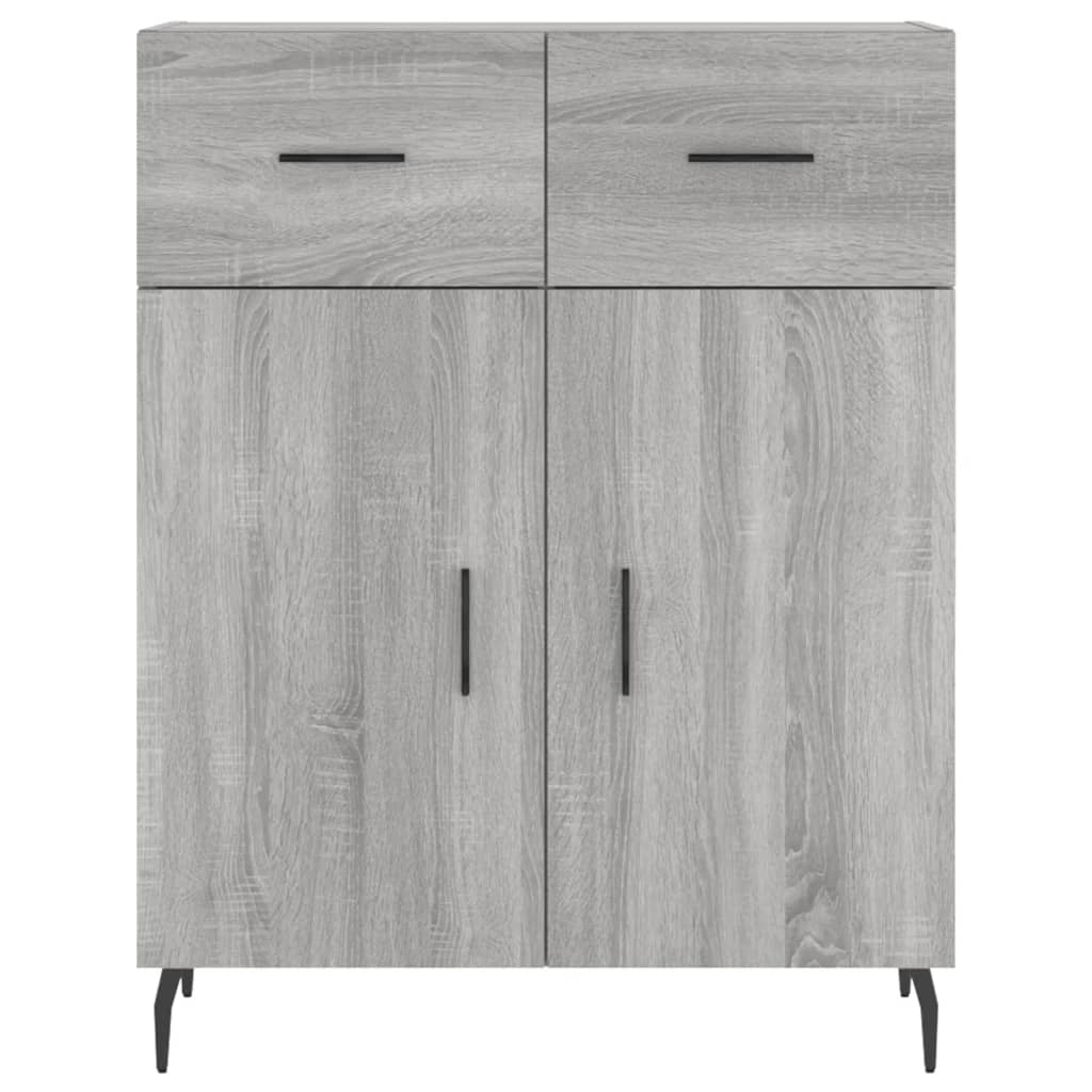 Sideboard Grey Sonoma 69.5x34x90 cm Engineered Wood