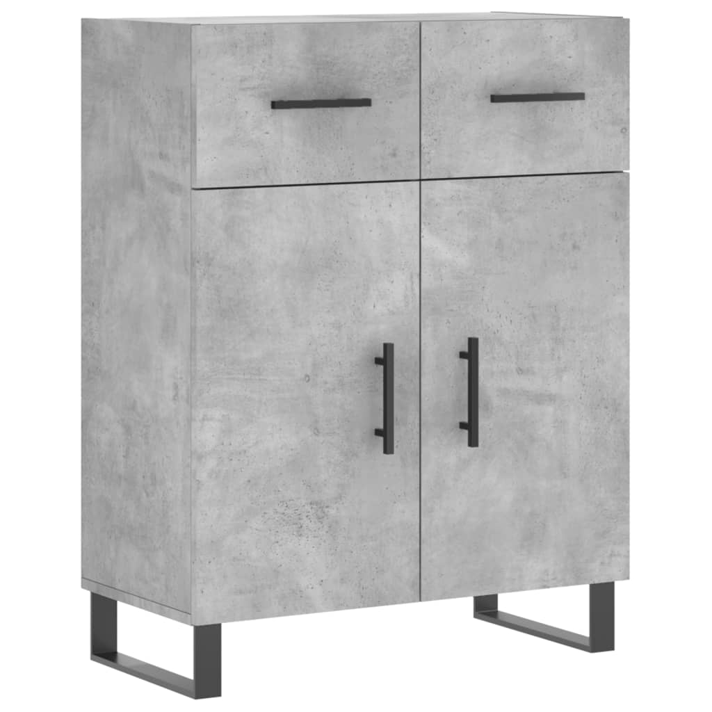 vidaXL Sideboard Concrete Grey 69.5x34x90 cm Engineered Wood