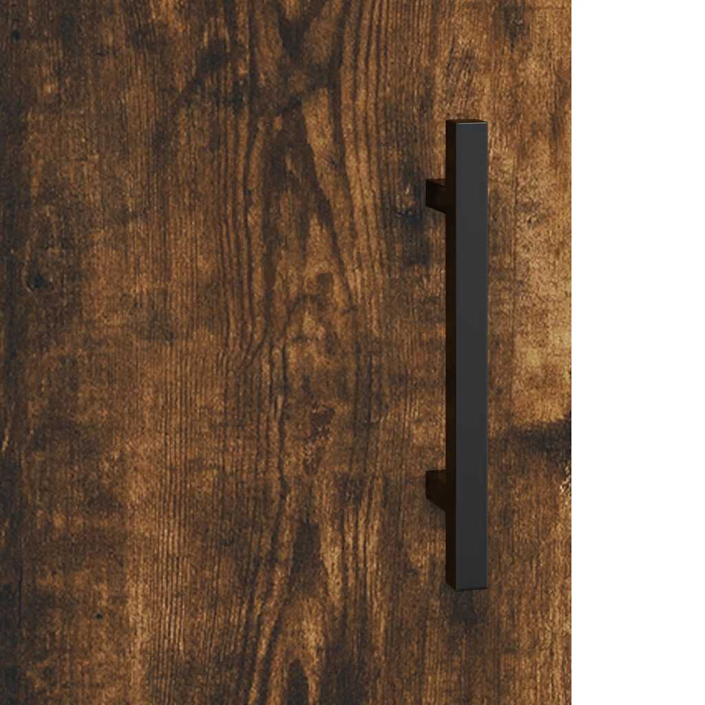 Sideboard Smoked Oak 69.5x34x90 cm Engineered Wood