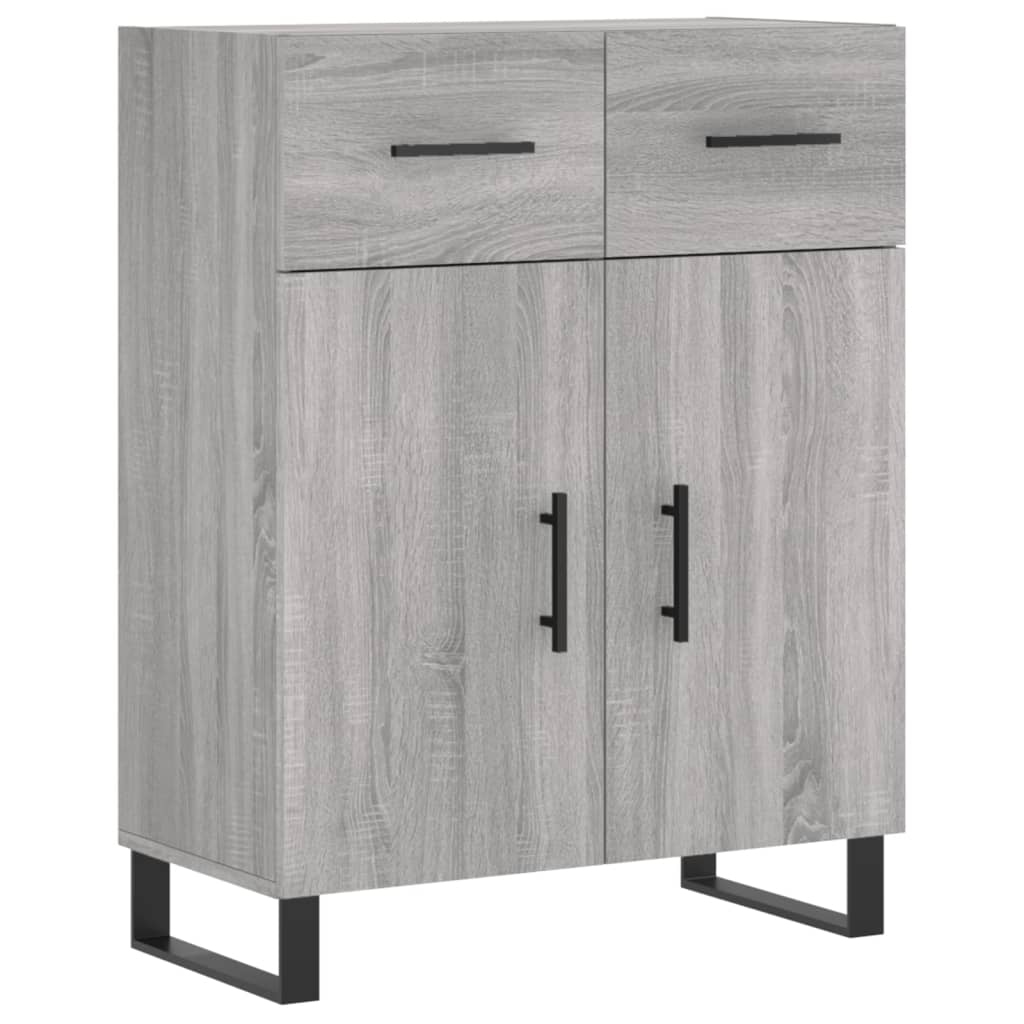 vidaXL Sideboard Grey Sonoma 69.5x34x90 cm Engineered Wood