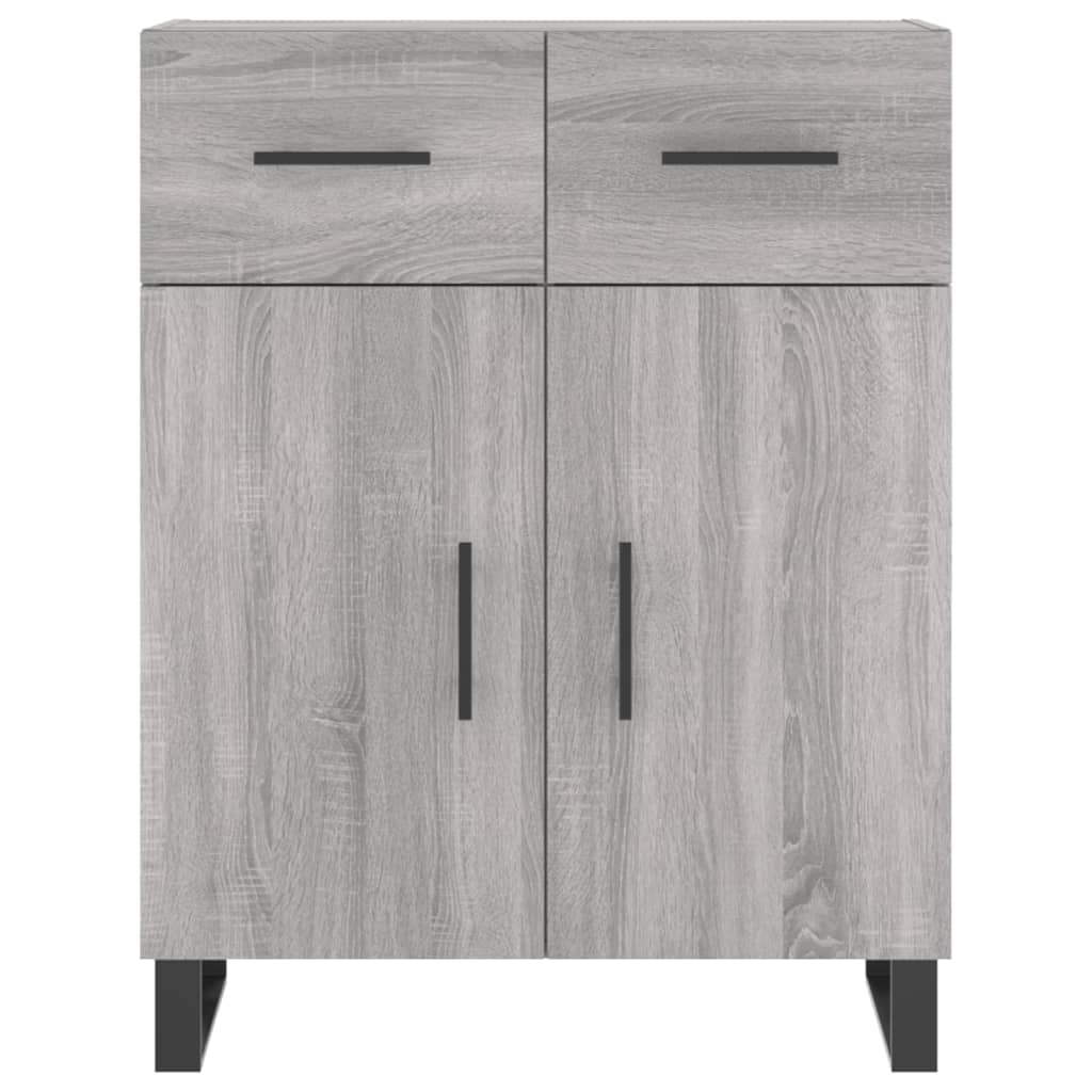 vidaXL Sideboard Grey Sonoma 69.5x34x90 cm Engineered Wood