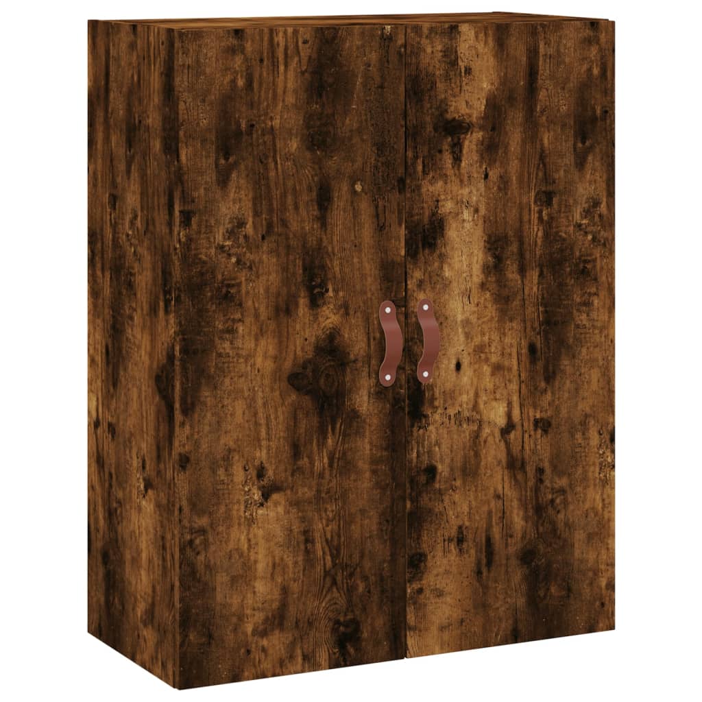 vidaXL Wall Mounted Cabinet Smoked Oak 69.5x34x90 cm