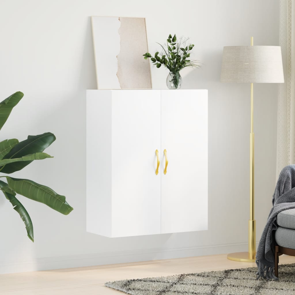 Wall Mounted Cabinet White 69.5x34x90 cm