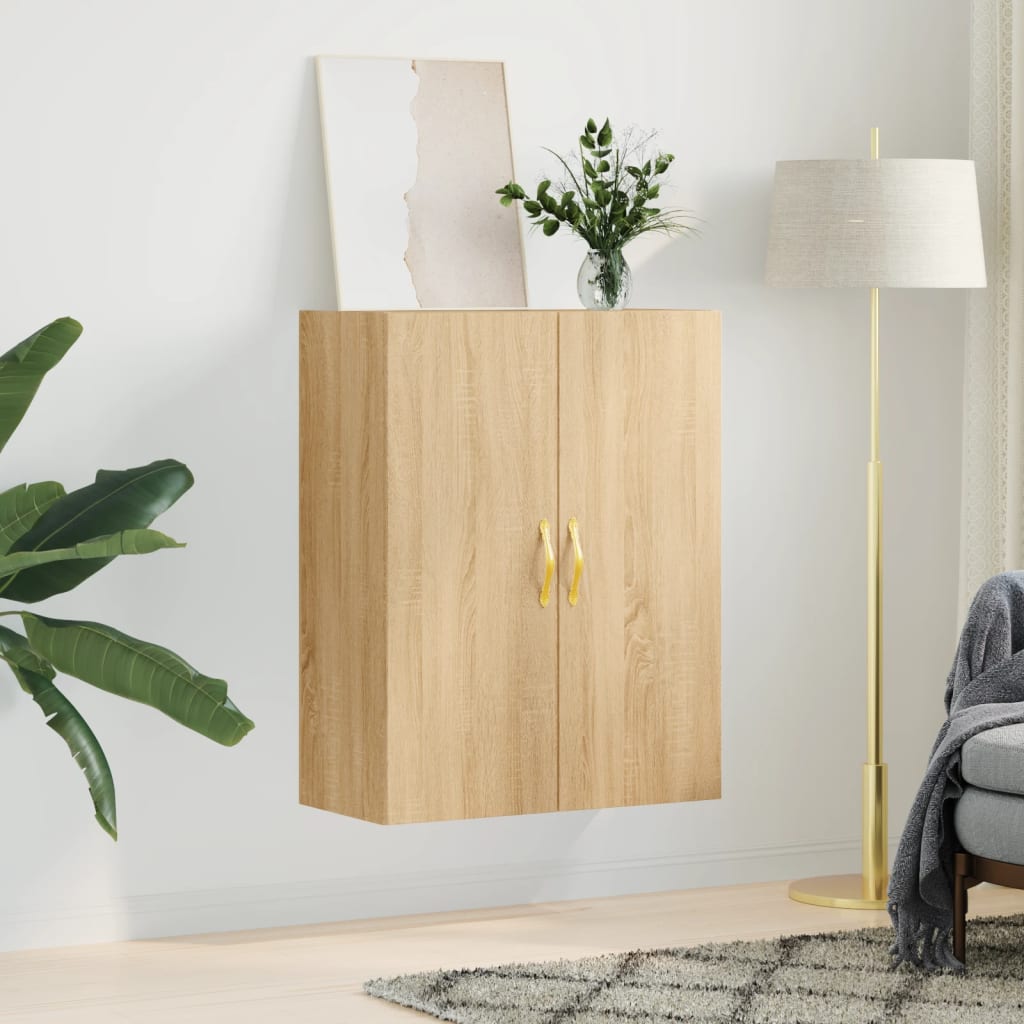 vidaXL Wall Mounted Cabinet Sonoma Oak 69.5x34x90 cm