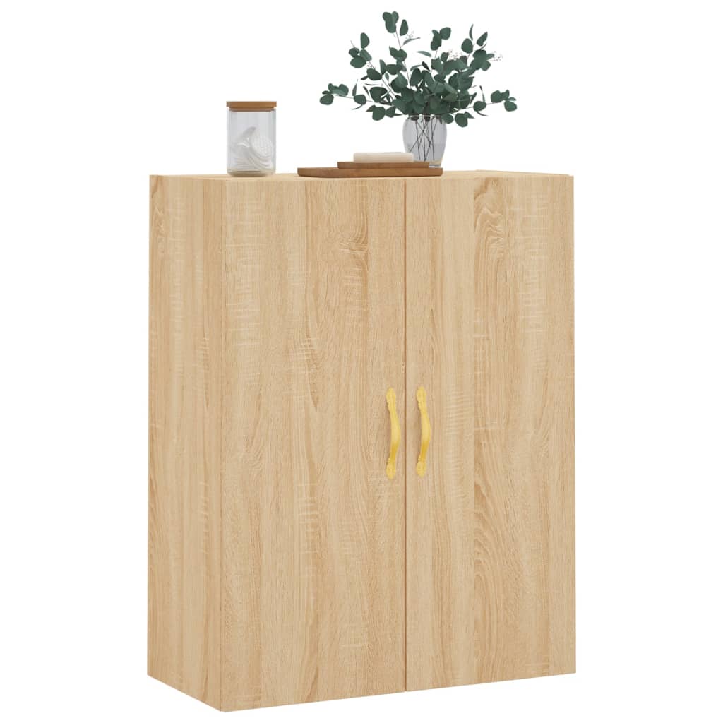 vidaXL Wall Mounted Cabinet Sonoma Oak 69.5x34x90 cm