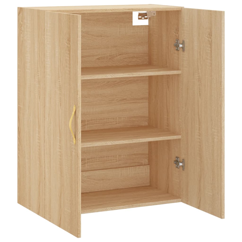 vidaXL Wall Mounted Cabinet Sonoma Oak 69.5x34x90 cm