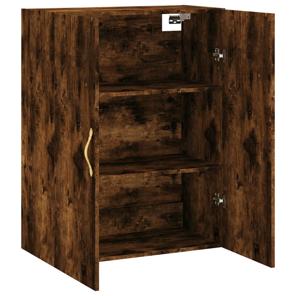 Wall Mounted Cabinet Smoked Oak 69,5x34x90 cm