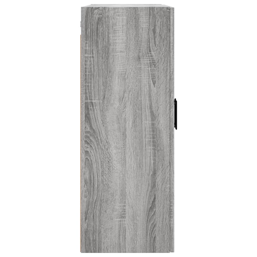 vidaXL Wall Mounted Cabinet Grey Sonoma 69.5x34x90 cm