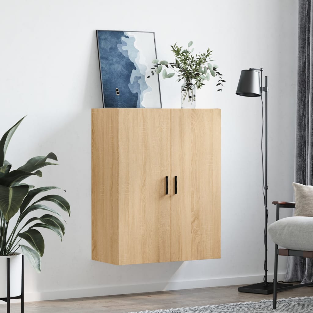 vidaXL Wall Mounted Cabinet Sonoma Oak 69.5x34x90 cm