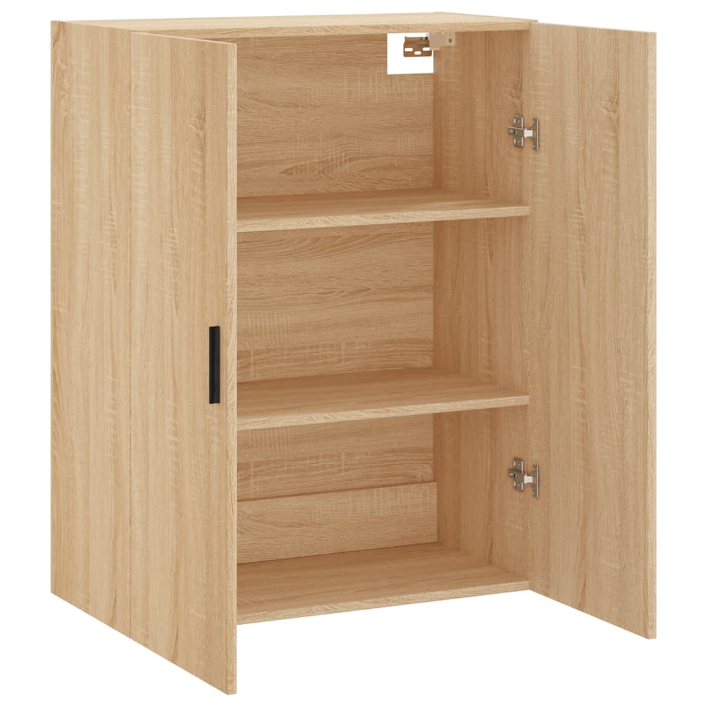 vidaXL Wall Mounted Cabinet Sonoma Oak 69.5x34x90 cm