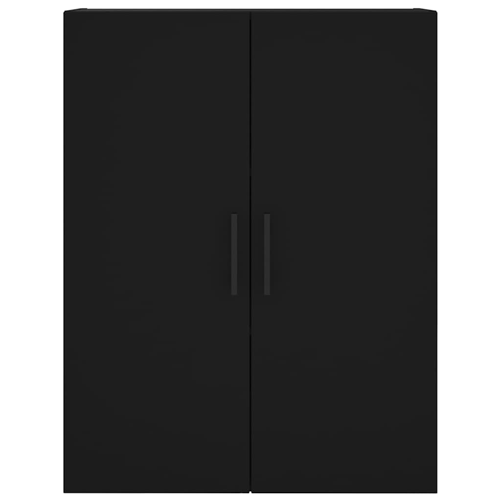 Wall Mounted Cabinet Black 69.5x34x90 cm