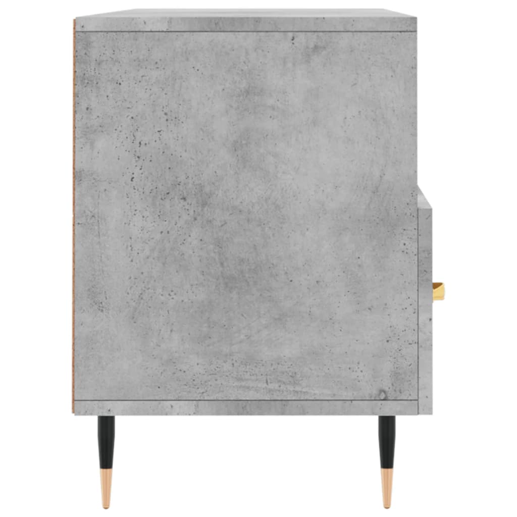 vidaXL TV Cabinet Concrete Grey 102x36x50 cm Engineered Wood