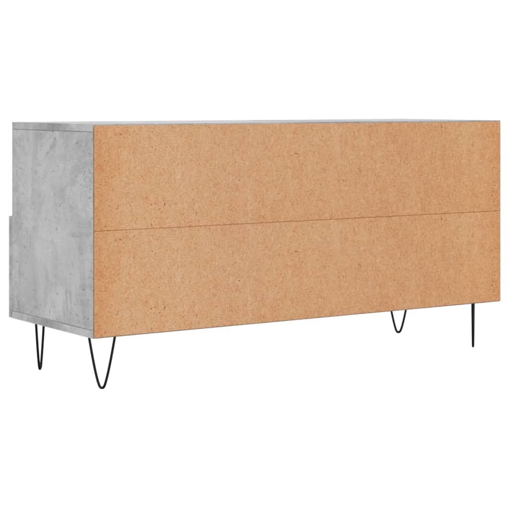 vidaXL TV Cabinet Concrete Grey 102x36x50 cm Engineered Wood