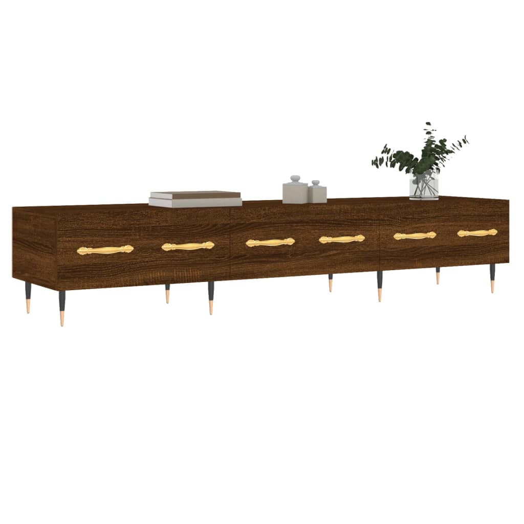 vidaXL TV Cabinet Brown Oak 150x36x30 cm Engineered Wood