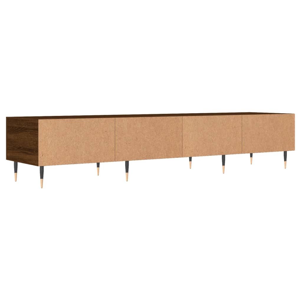 vidaXL TV Cabinet Brown Oak 150x36x30 cm Engineered Wood