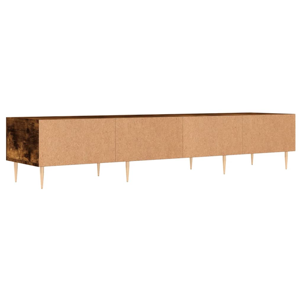 TV Cabinet Smoked Oak 150x36x30 cm Engineered Wood