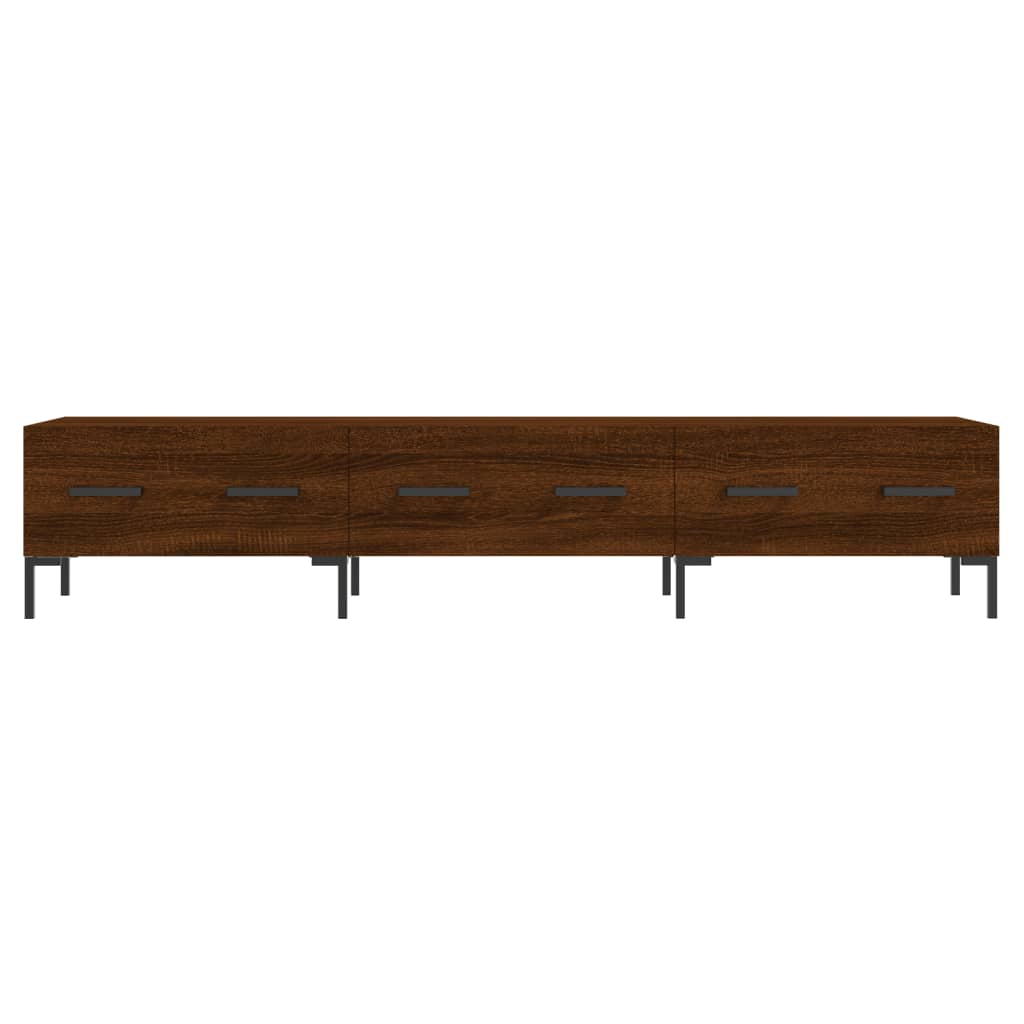 vidaXL TV Cabinet Brown Oak 150x36x30 cm Engineered Wood