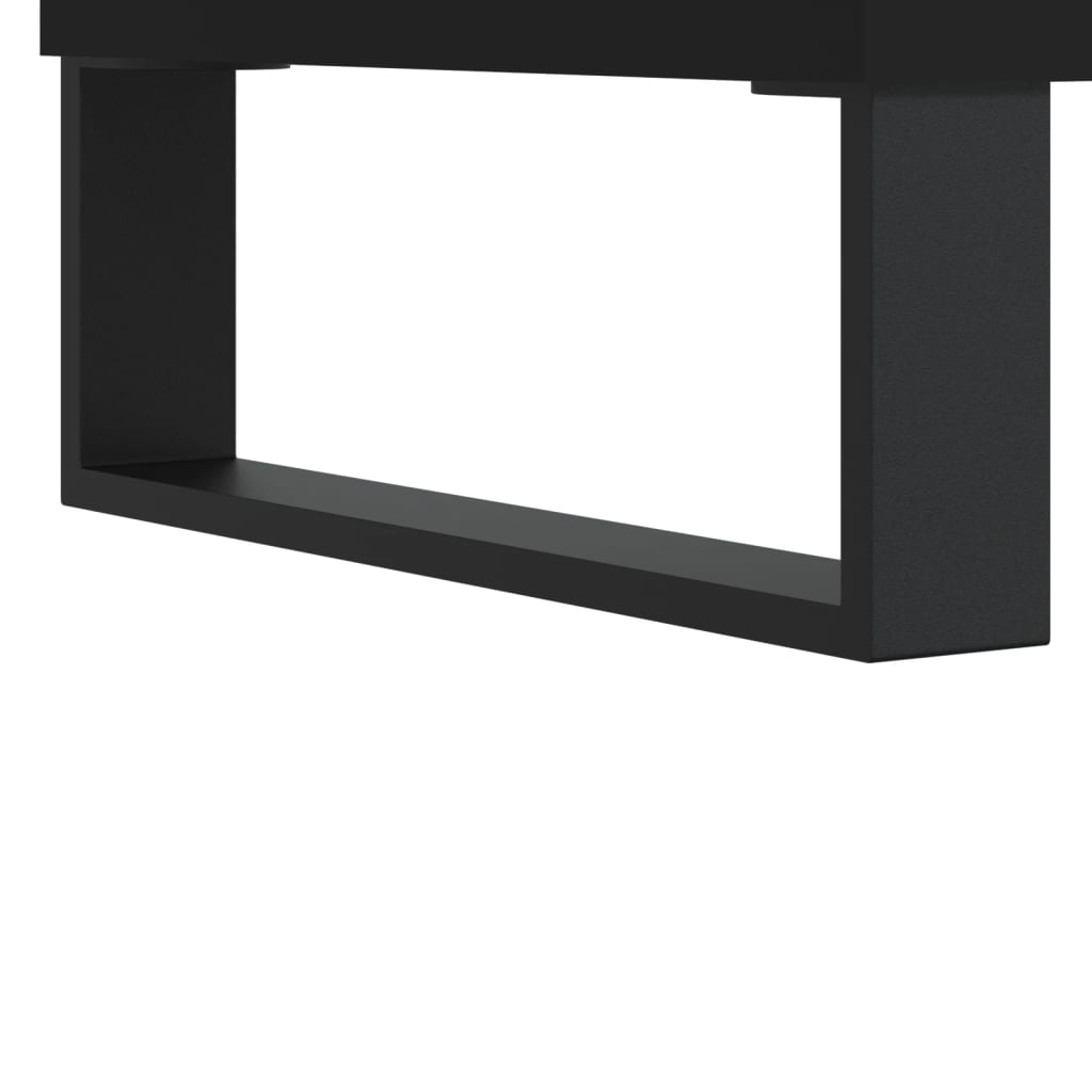 vidaXL TV Cabinet Black 150x36x30 cm Engineered Wood