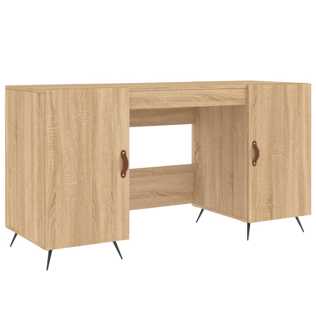 vidaXL Desk Sonoma Oak 140x50x75 cm Engineered Wood