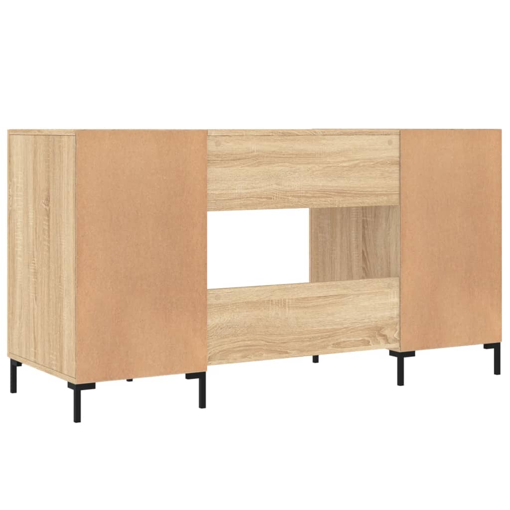Desk Sonoma Oak 140x50x75 cm Engineered Wood