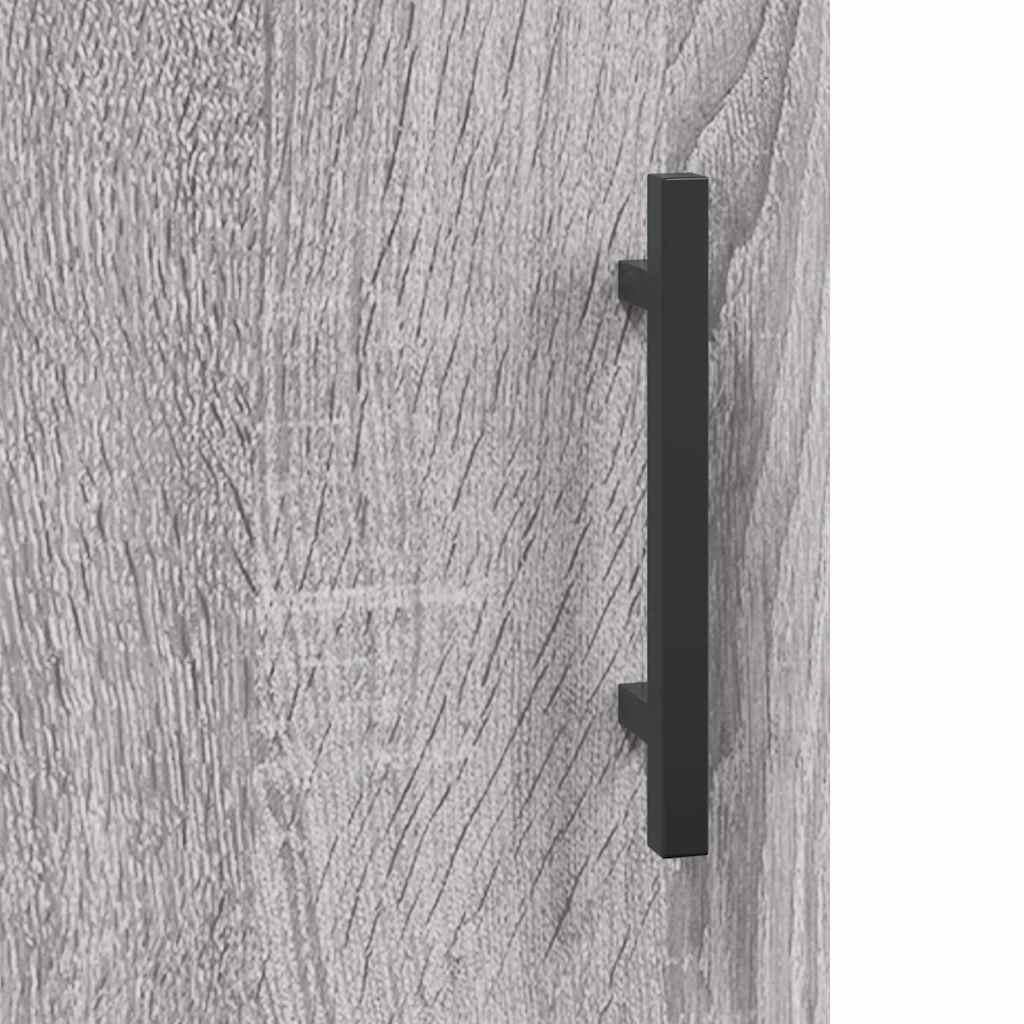 Desk Grey Sonoma 140x50x75 cm Engineered Wood