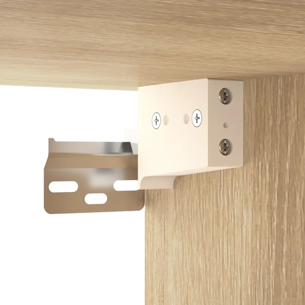 Wall-mounted Bedside Cabinet Sonoma Oak 35x35x20 cm