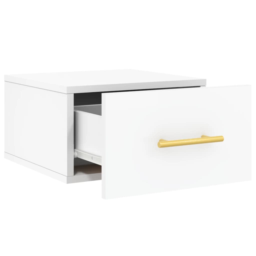 vidaXL Wall-mounted Bedside Cabinets 2 pcs White 35x35x20 cm