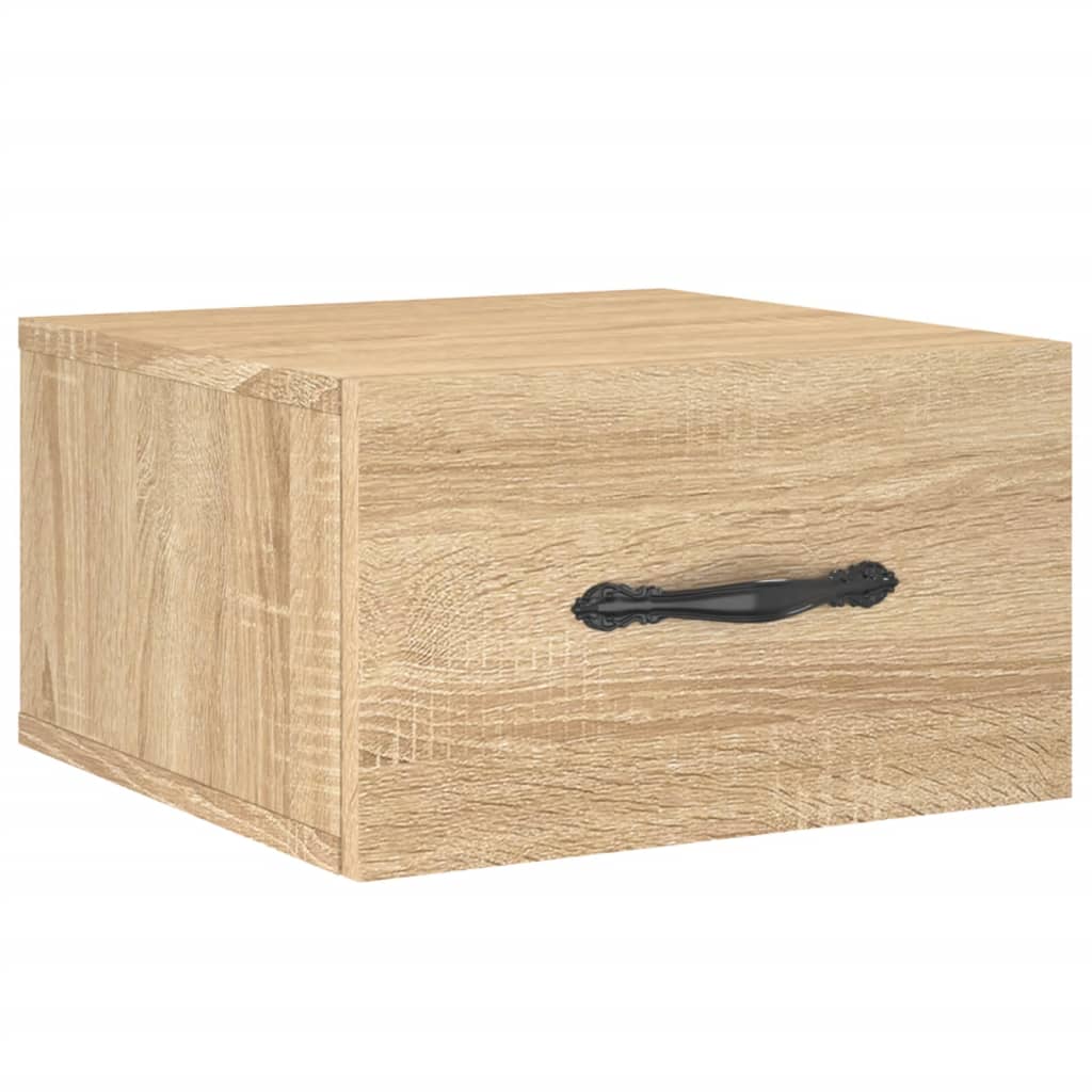 Wall-mounted Bedside Cabinet Sonoma Oak 35x35x20 cm