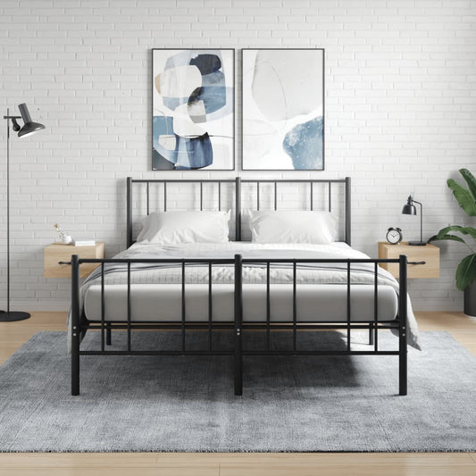Wall-mounted Bedside Cabinets 2 pcs Sonoma Oak 35x35x20 cm