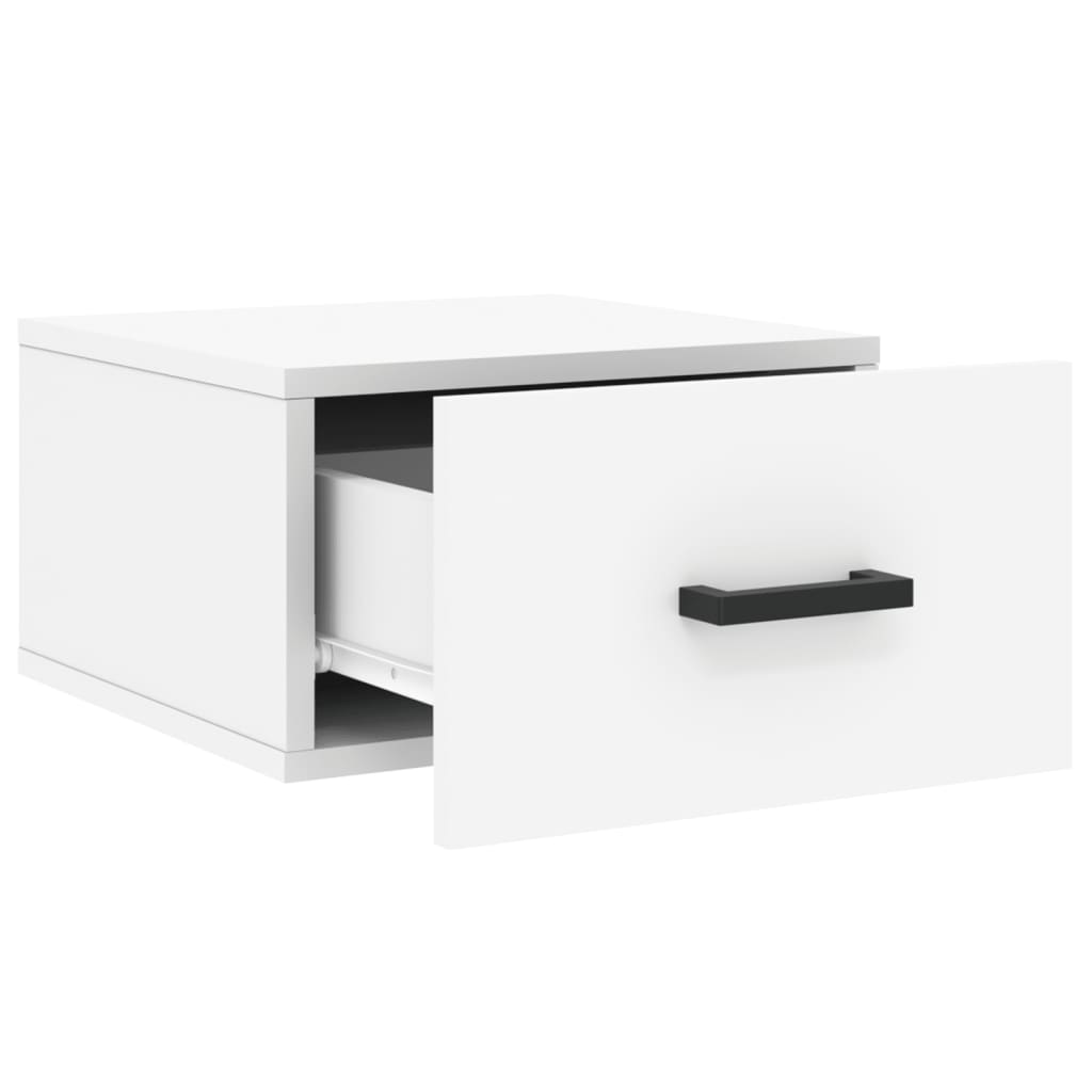 vidaXL Wall-mounted Bedside Cabinet White 35x35x20 cm