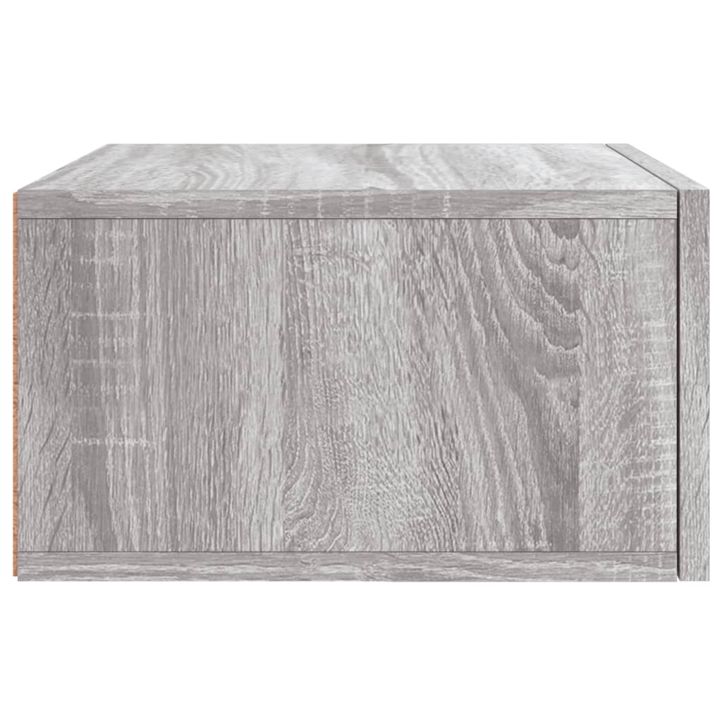 Wall-mounted Bedside Cabinet Grey Sonoma 35x35x20 cm