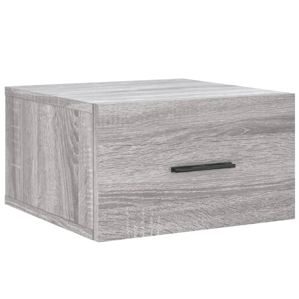 Wall-mounted Bedside Cabinets 2 pcs Grey Sonoma 35x35x20 cm