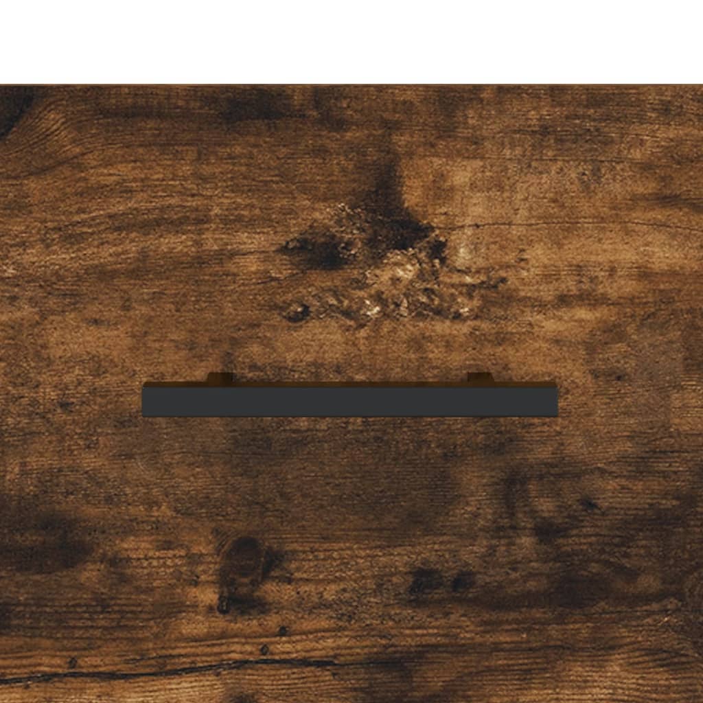 Wall-mounted Bedside Cabinet Smoked Oak 35x35x20 cm