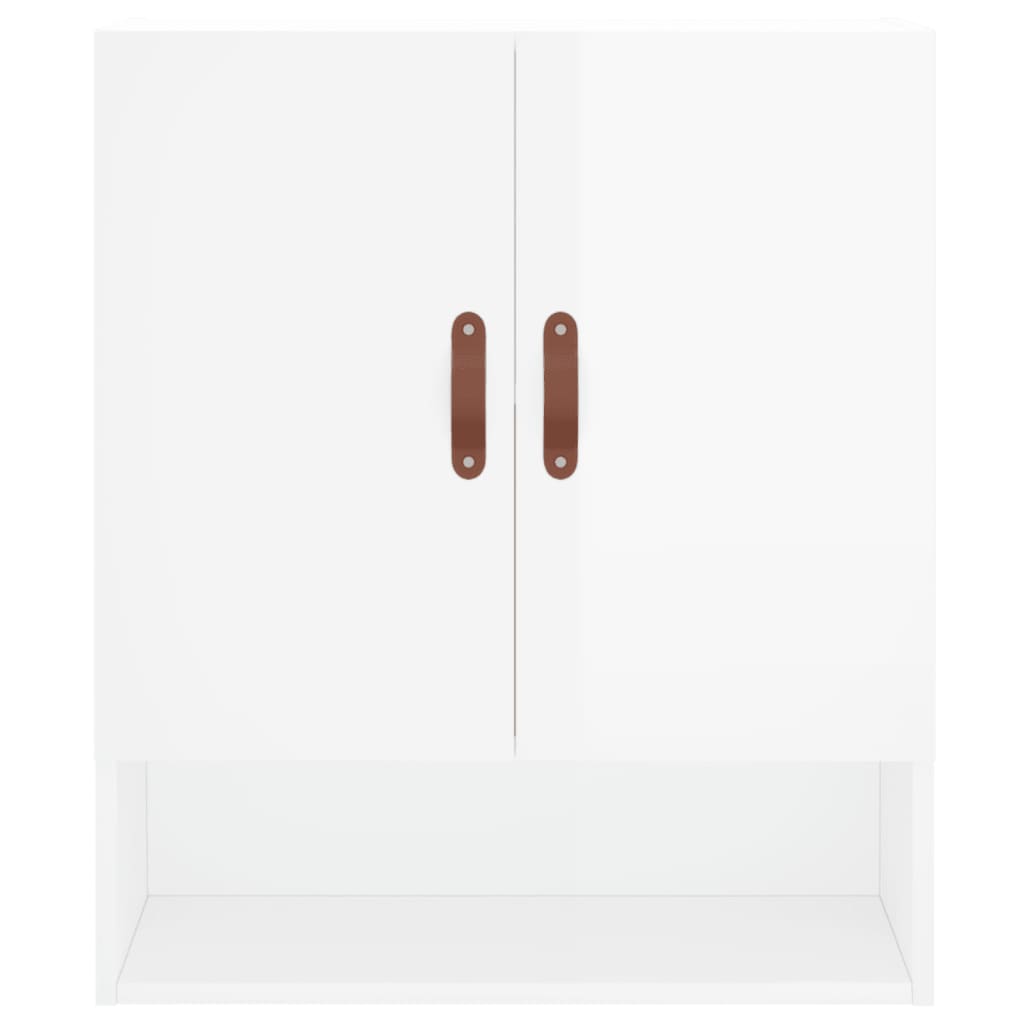 vidaXL Wall Cabinet High Gloss White 60x31x70 cm Engineered Wood