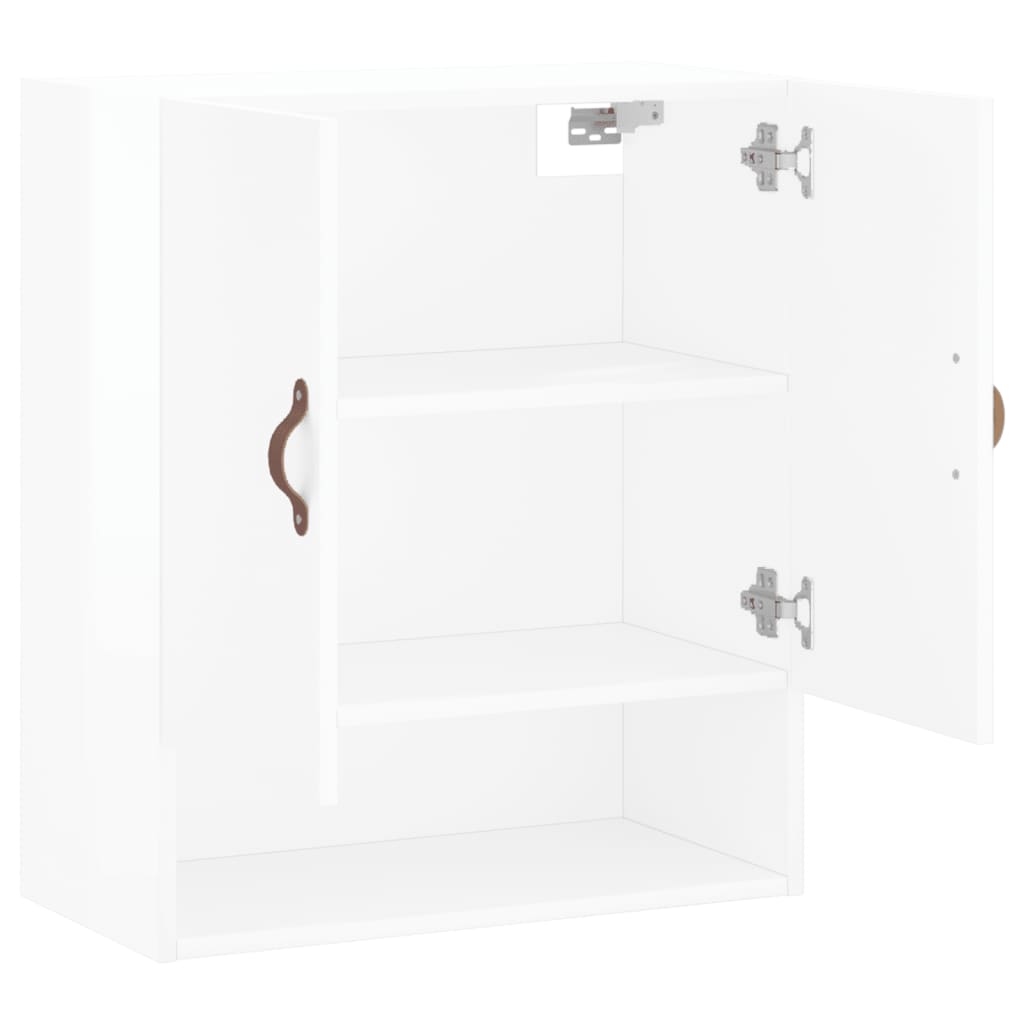 vidaXL Wall Cabinet High Gloss White 60x31x70 cm Engineered Wood