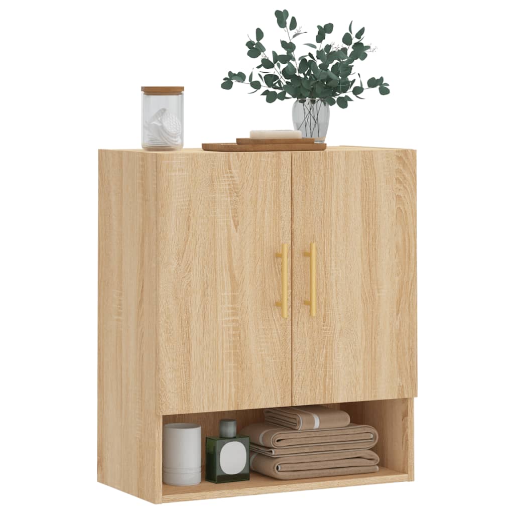 vidaXL Wall Cabinet Sonoma Oak 60x31x70 cm Engineered Wood