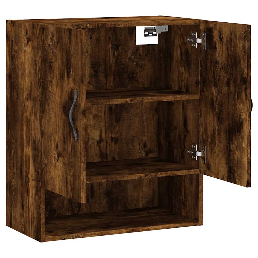 Wall Cabinet Smoked Oak 60x31x70 cm Engineered Wood