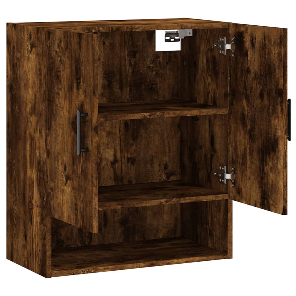 Wall Cabinet Smoked Oak 60x31x70 cm Engineered Wood