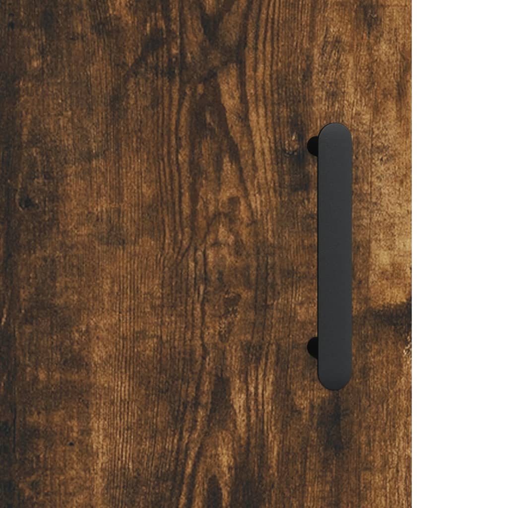 Wall Cabinet Smoked Oak 60x31x70 cm Engineered Wood