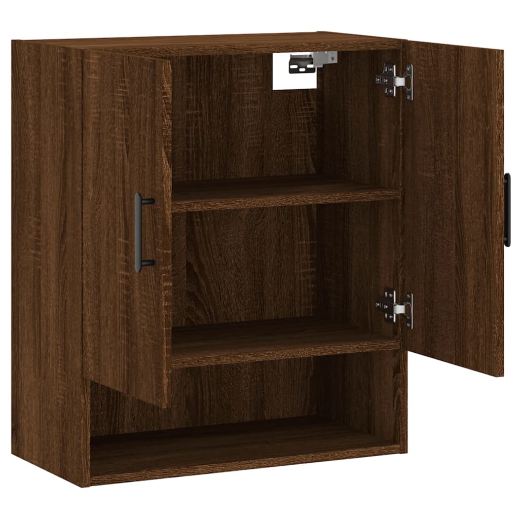 vidaXL Wall Cabinet Brown Oak 60x31x70 cm Engineered Wood