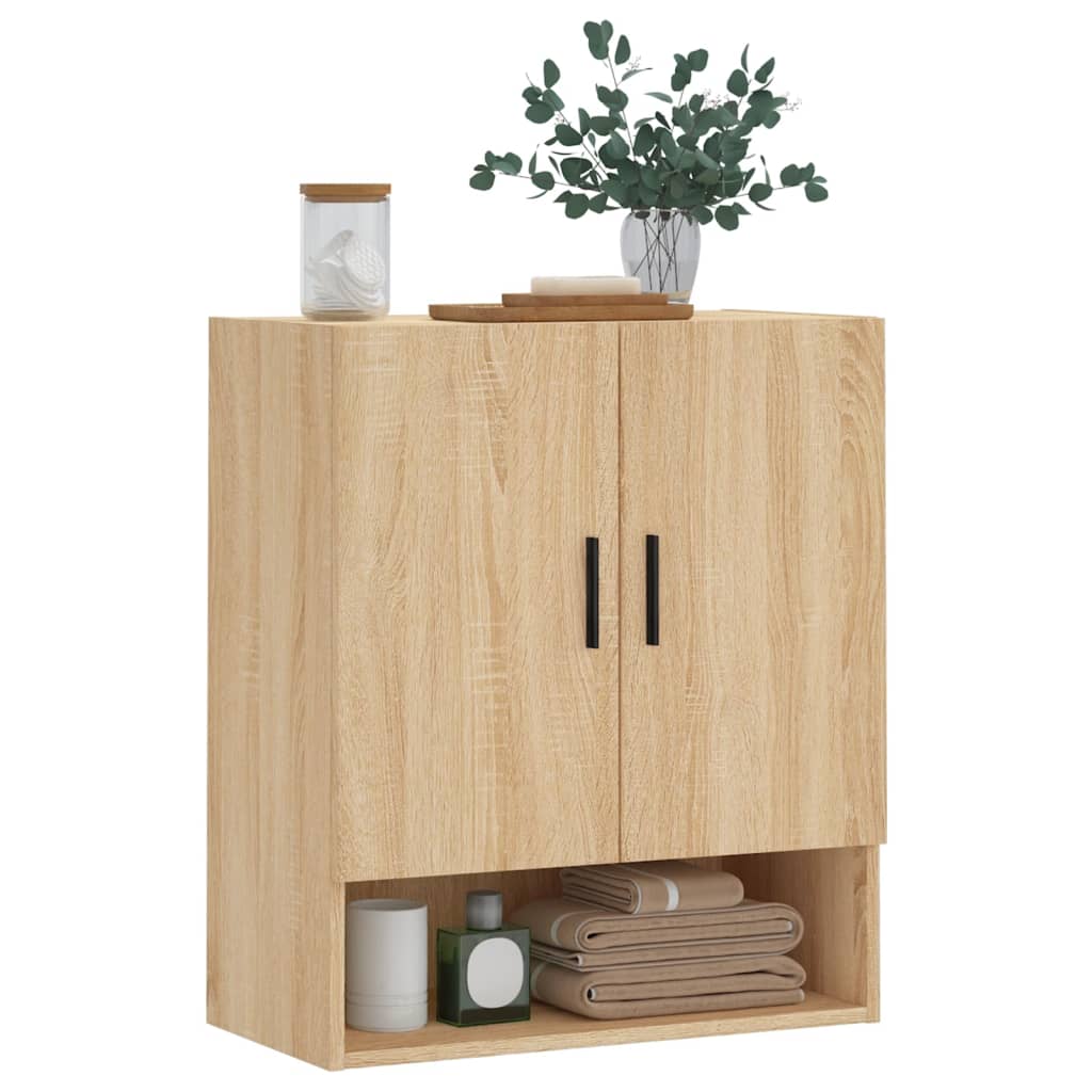 vidaXL Wall Cabinet Sonoma Oak 60x31x70 cm Engineered Wood